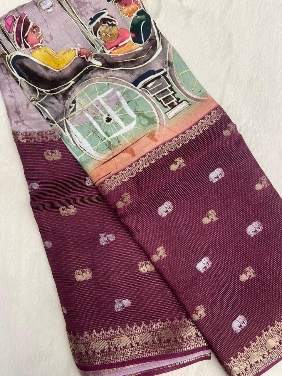 Premium Viscose Silk Saree💚 - Kanjeevaram Silk Mandir