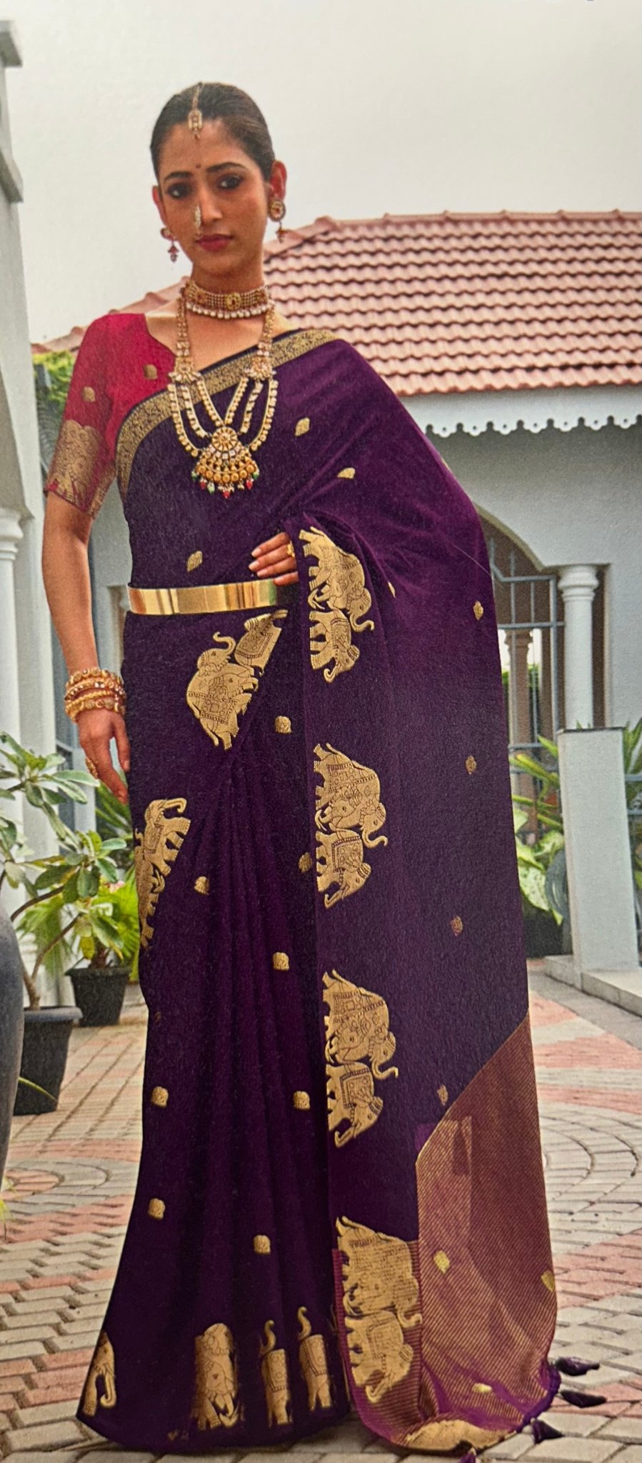Premium Viscose Silk Saree - Kanjeevaram Silk Mandir