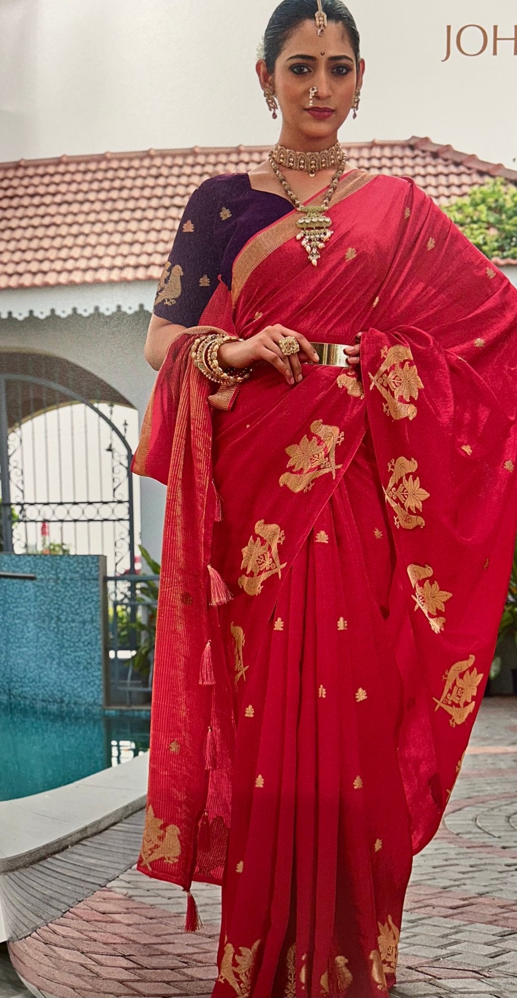Premium Viscose Silk Saree - Kanjeevaram Silk Mandir