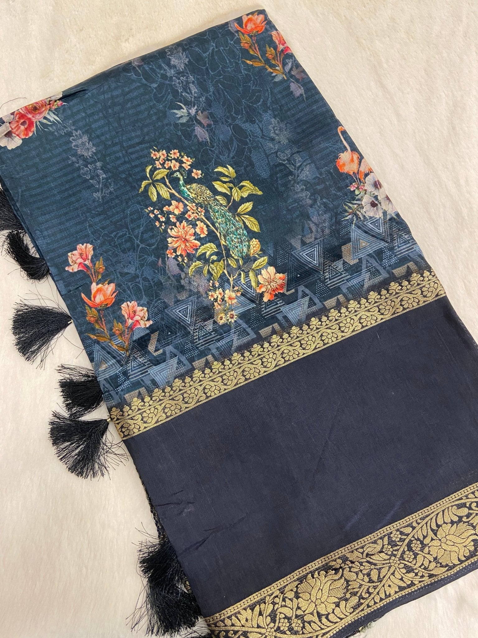 Premium Viscose Silk Saree - Kanjeevaram Silk Mandir