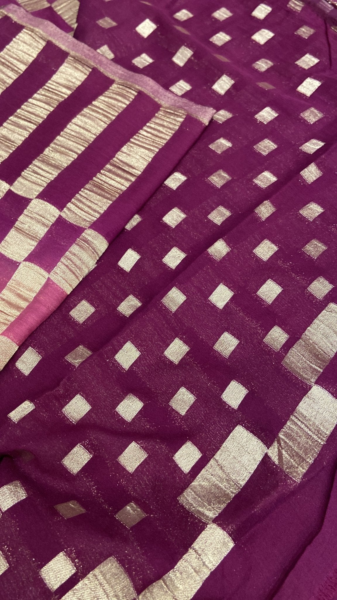 Premium Wrinkle Crepe Silk Saree - Kanjeevaram Silk Mandir