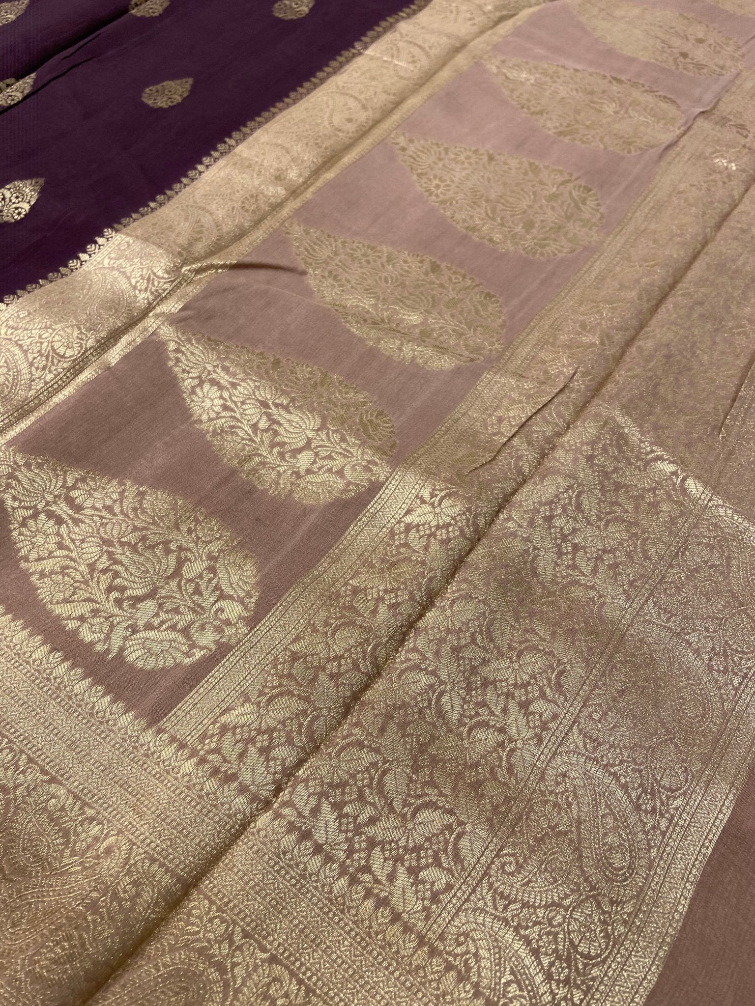 Premium Wrinkle Crepe Silk Saree - Kanjeevaram Silk Mandir