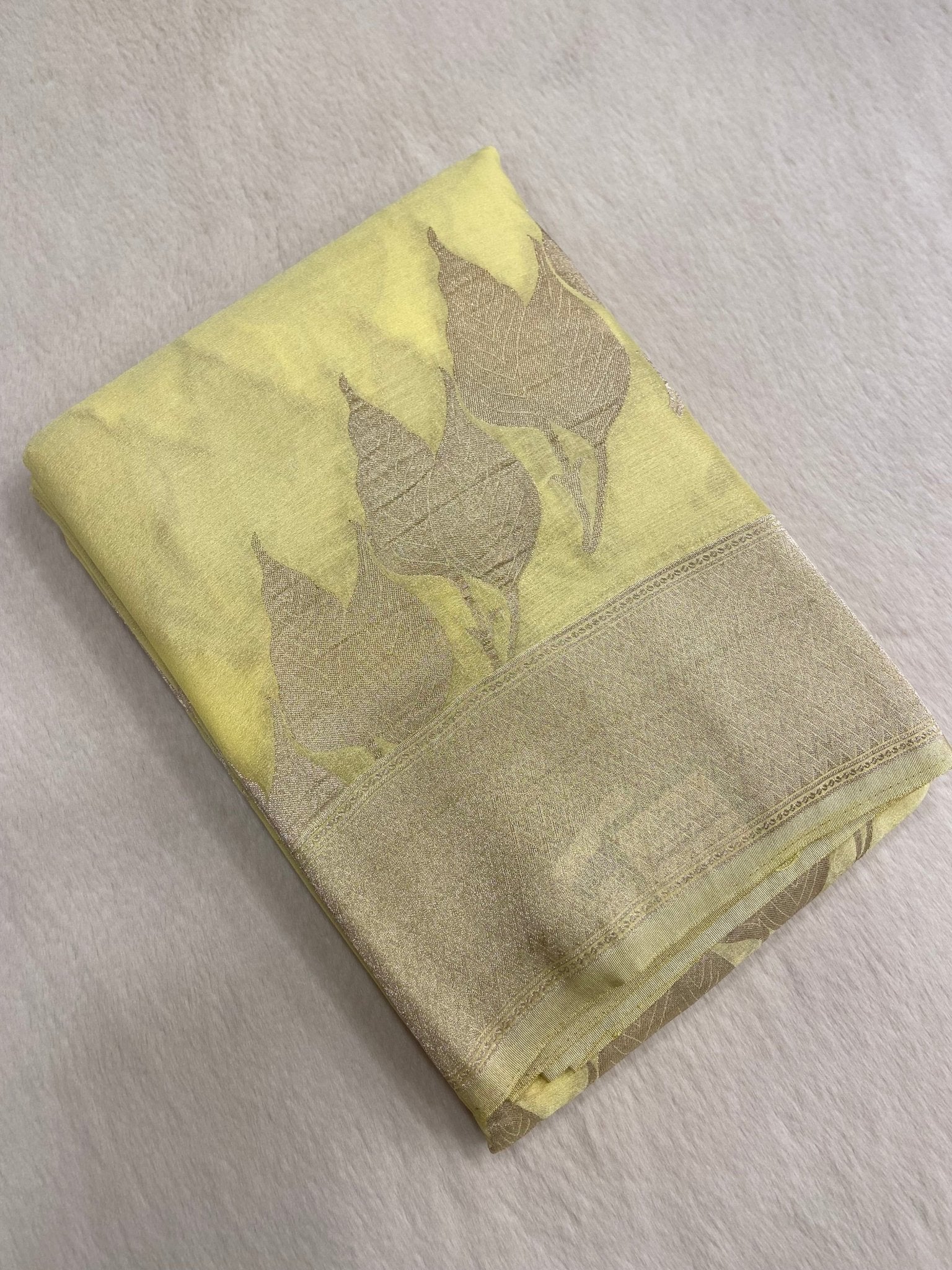 Premium wrinkle Georgette - Kanjeevaram Silk Mandir