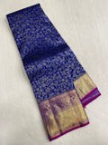 Pure 1G zari handloom Kanjeevaram silk mark certified saree - Kanjeevaram Silk Mandir