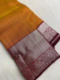 Pure 1G zari handloom Kanjeevaram silk mark certified saree - Kanjeevaram Silk Mandir