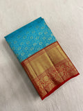 Pure 1G zari handloom Kanjeevaram silk mark certified saree - Kanjeevaram Silk Mandir