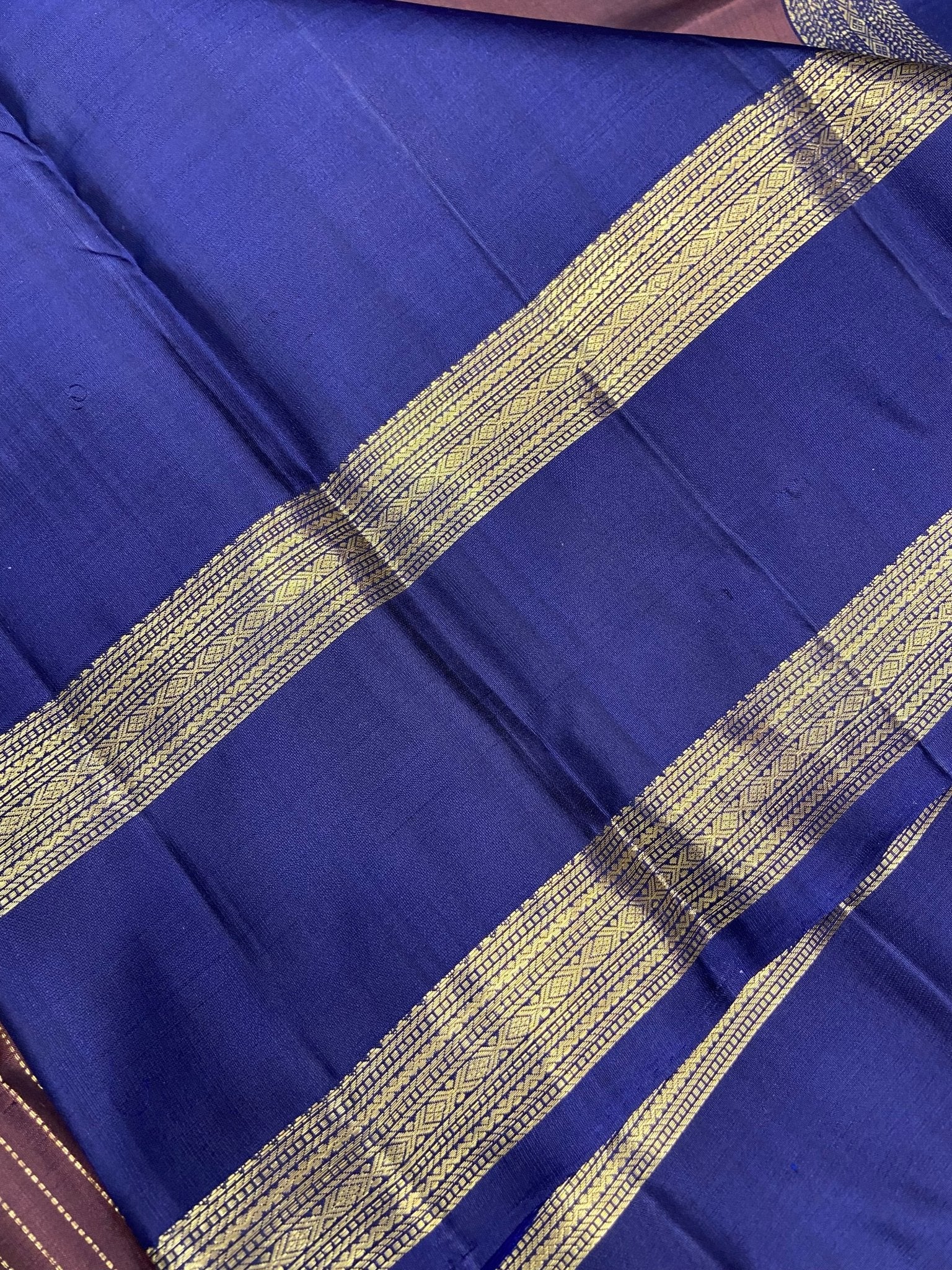 Pure 1G zari handloom Kanjeevaram silk mark certified saree - Kanjeevaram Silk Mandir