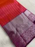 Pure 1G zari handloom Kanjeevaram silk mark certified saree - Kanjeevaram Silk Mandir