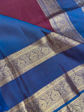 Pure 1G zari handloom Kanjeevaram silk mark certified saree - Kanjeevaram Silk Mandir