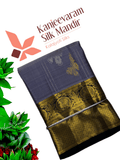 Pure 1G Zari handloom kanjeevaram silk mark certified saree - Kanjeevaram Silk Mandir