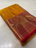 Pure 1G zari handloom Kanjeevaram silk mark certified saree - Kanjeevaram Silk Mandir