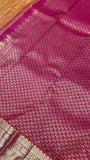 Pure 1G zari handloom Kanjeevaram silk mark certified saree - Kanjeevaram Silk Mandir