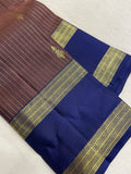Pure 1G zari handloom Kanjeevaram silk mark certified saree - Kanjeevaram Silk Mandir