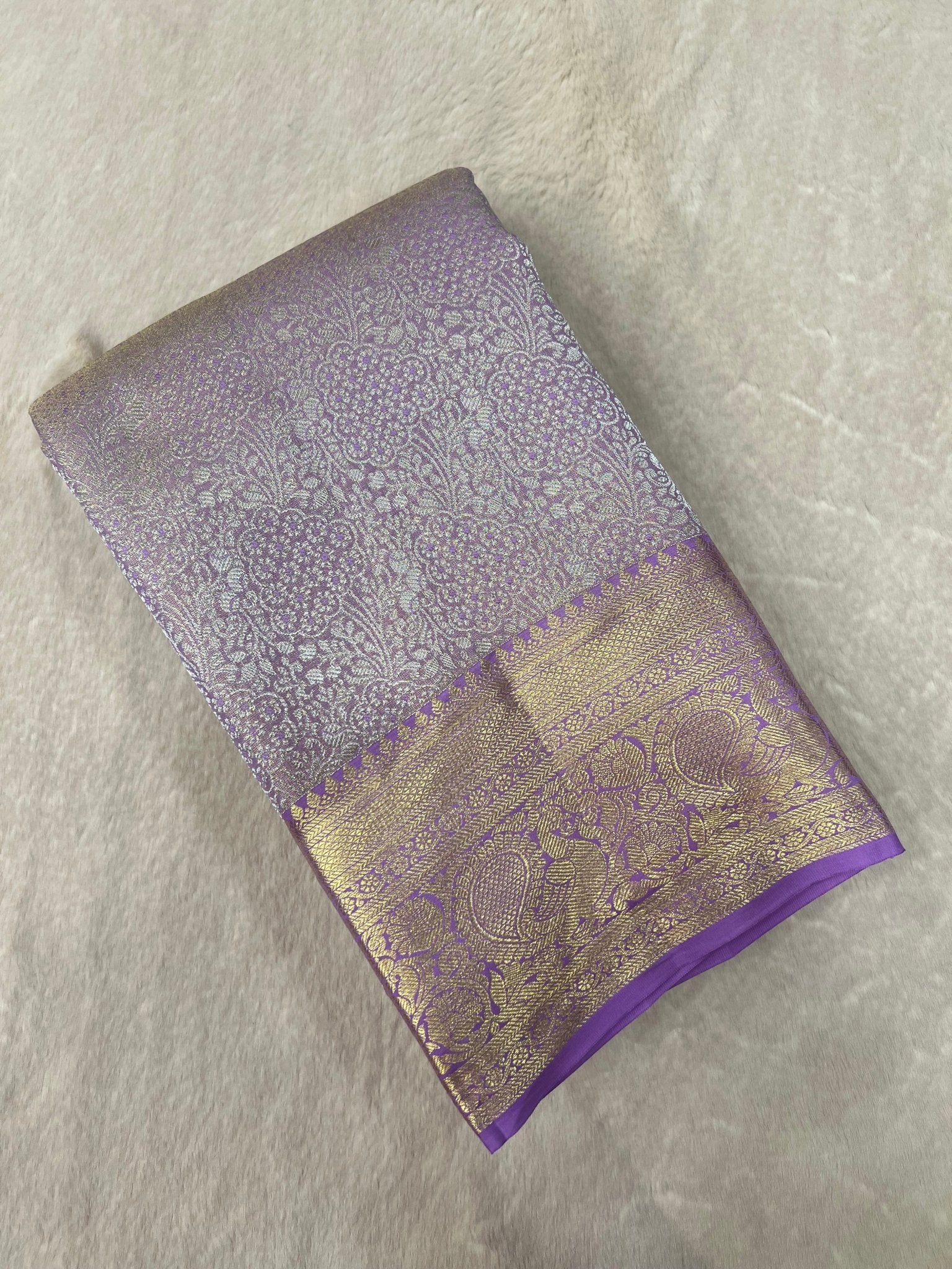 Pure Bridal Tissue Silk Saree - Kanjeevaram Silk Mandir