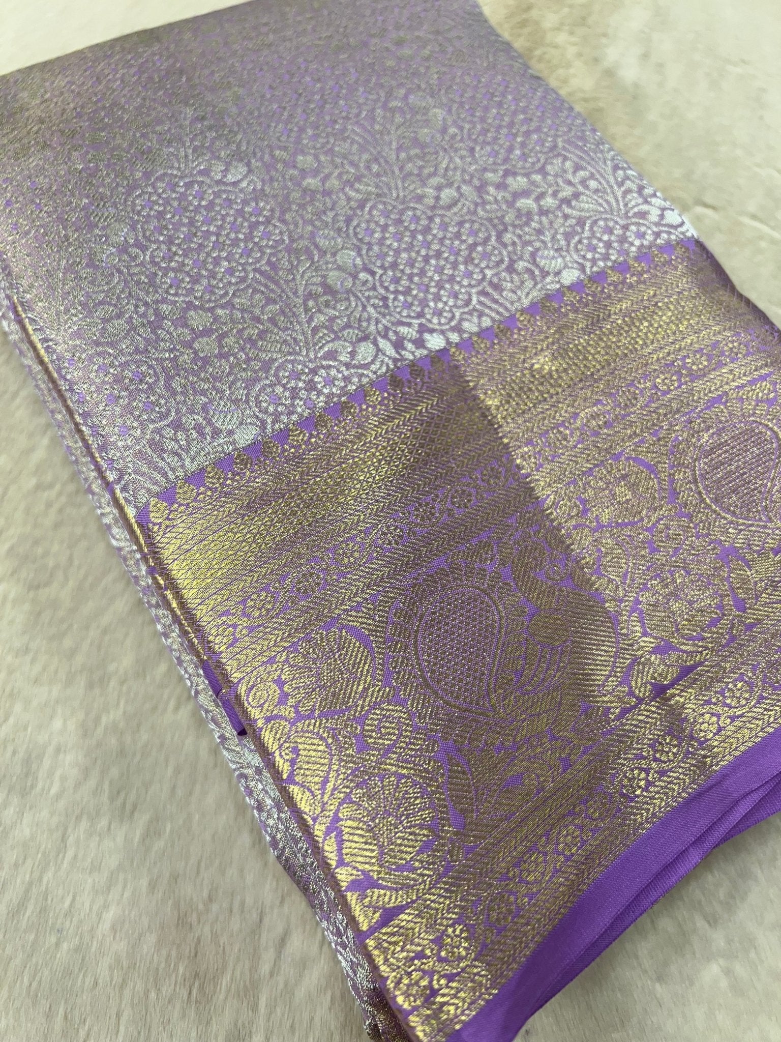 Pure Bridal Tissue Silk Saree - Kanjeevaram Silk Mandir
