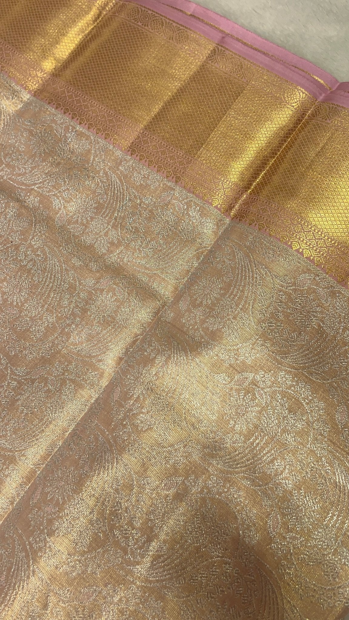 Pure Bridal Tissue Silk Saree - Kanjeevaram Silk Mandir