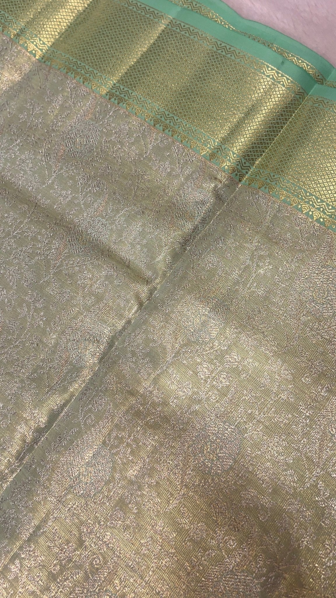Pure Bridal Tissue Silk Saree - Kanjeevaram Silk Mandir