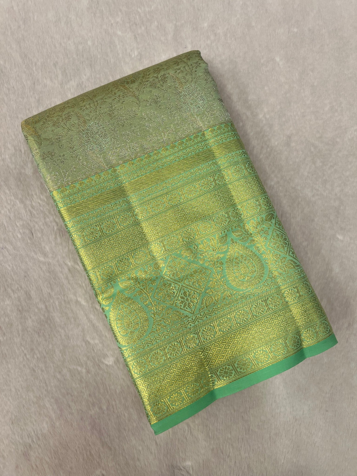 Pure Bridal Tissue Silk Saree - Kanjeevaram Silk Mandir