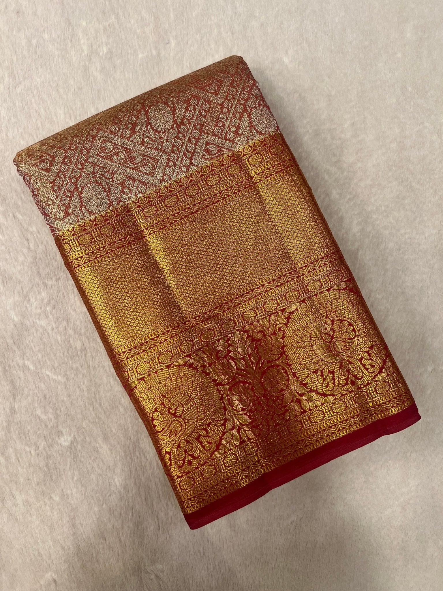 Pure Bridal Tissue Silk Saree - Kanjeevaram Silk Mandir