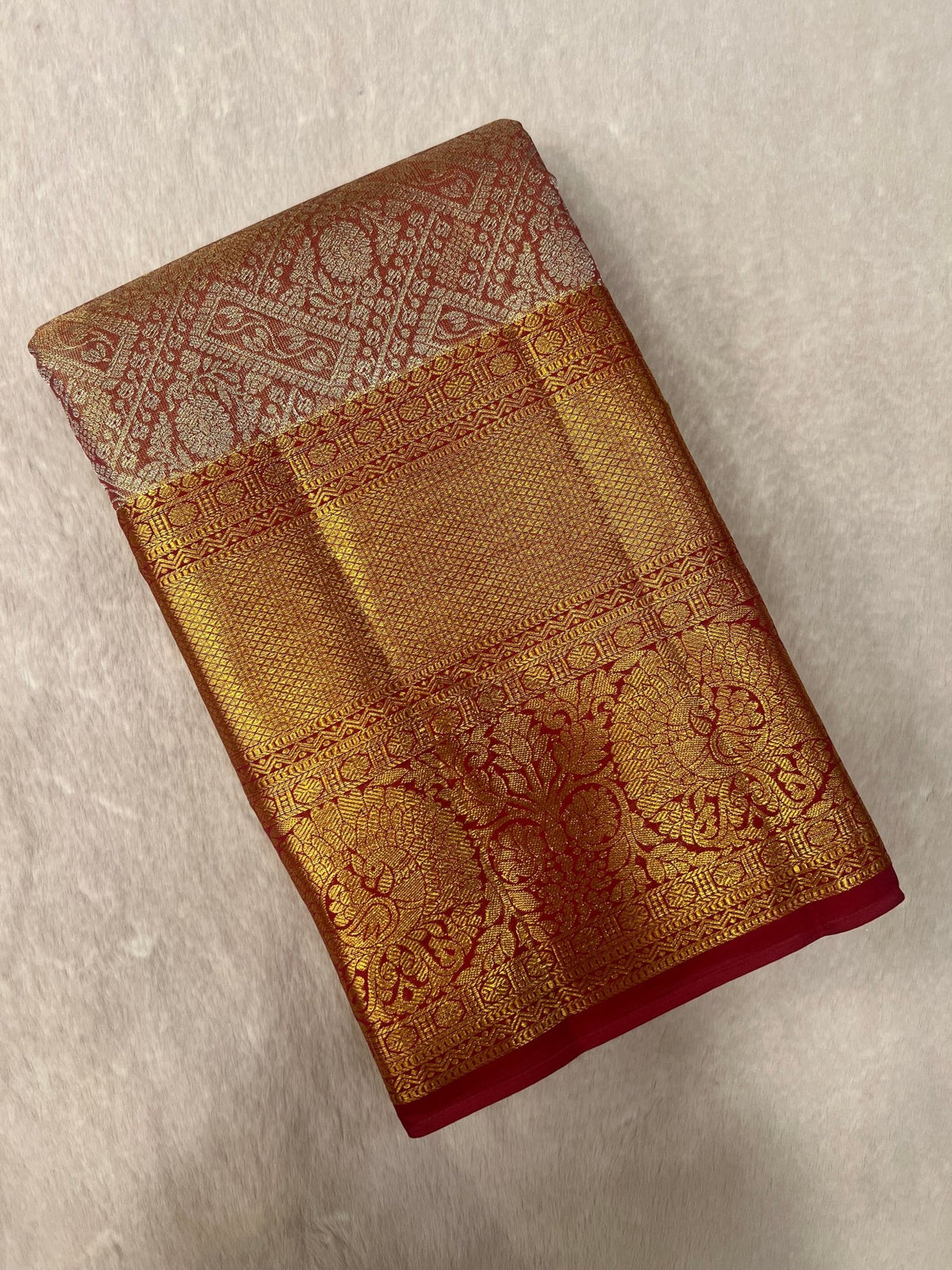 Pure Bridal Tissue Silk Saree - Kanjeevaram Silk Mandir