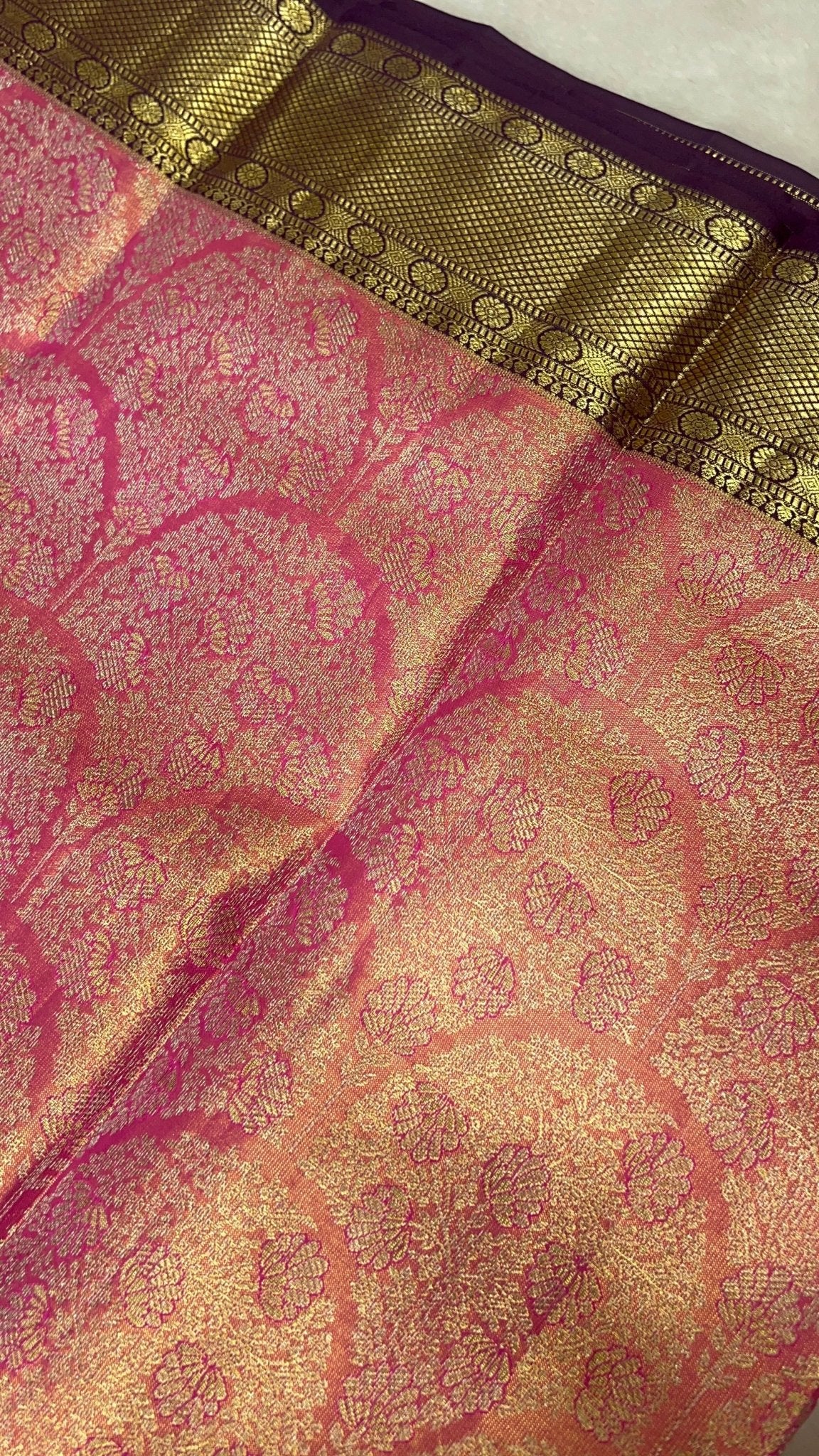 Pure Bridal Tissue Silk Saree - Kanjeevaram Silk Mandir