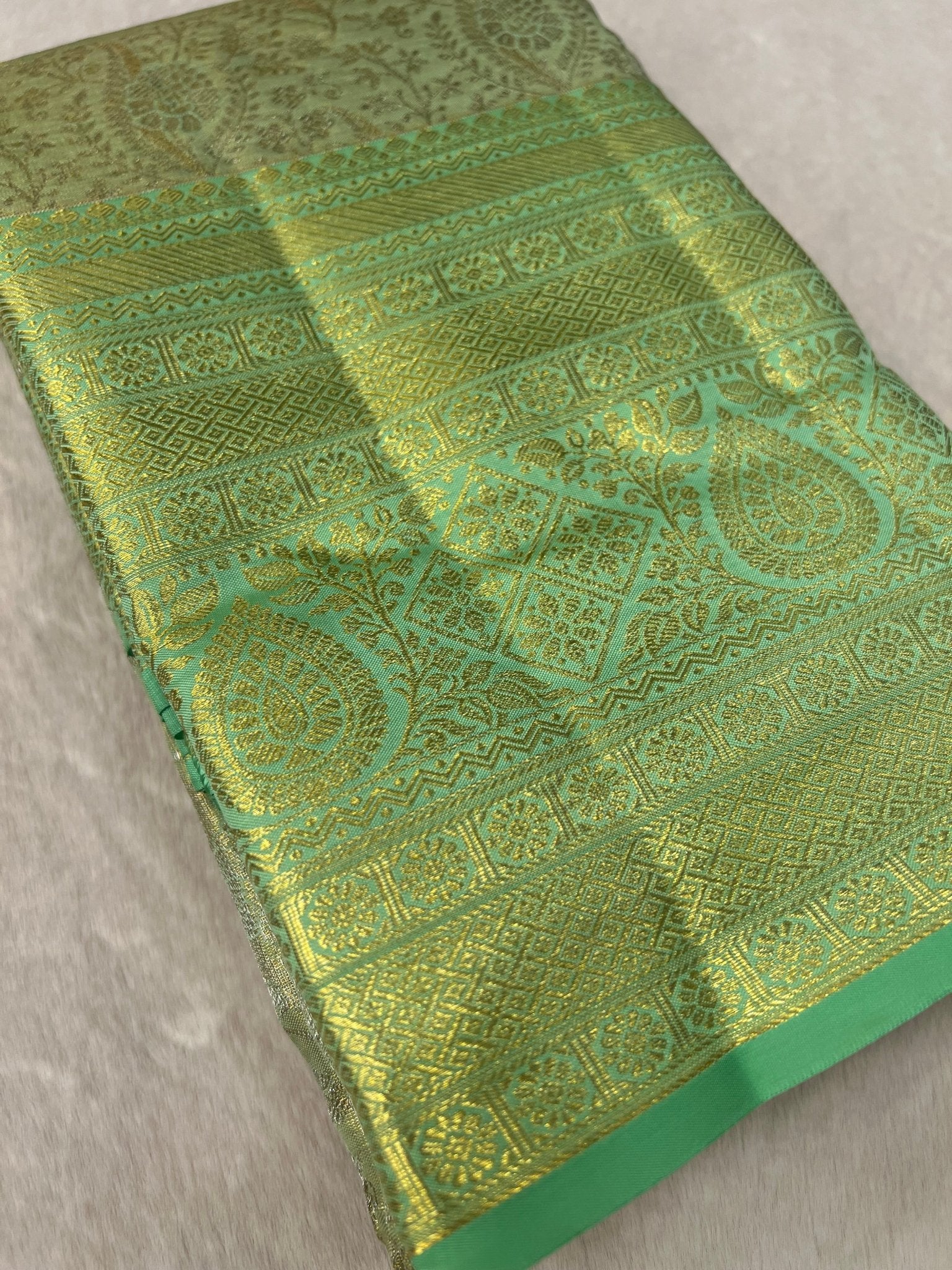 Pure Bridal Tissue Silk Saree - Kanjeevaram Silk Mandir