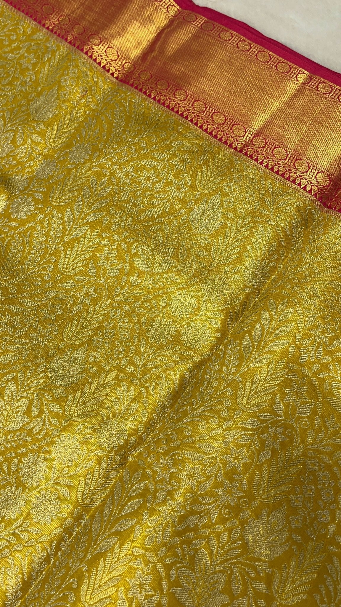 Pure Bridal Tissue Silk Saree - Kanjeevaram Silk Mandir