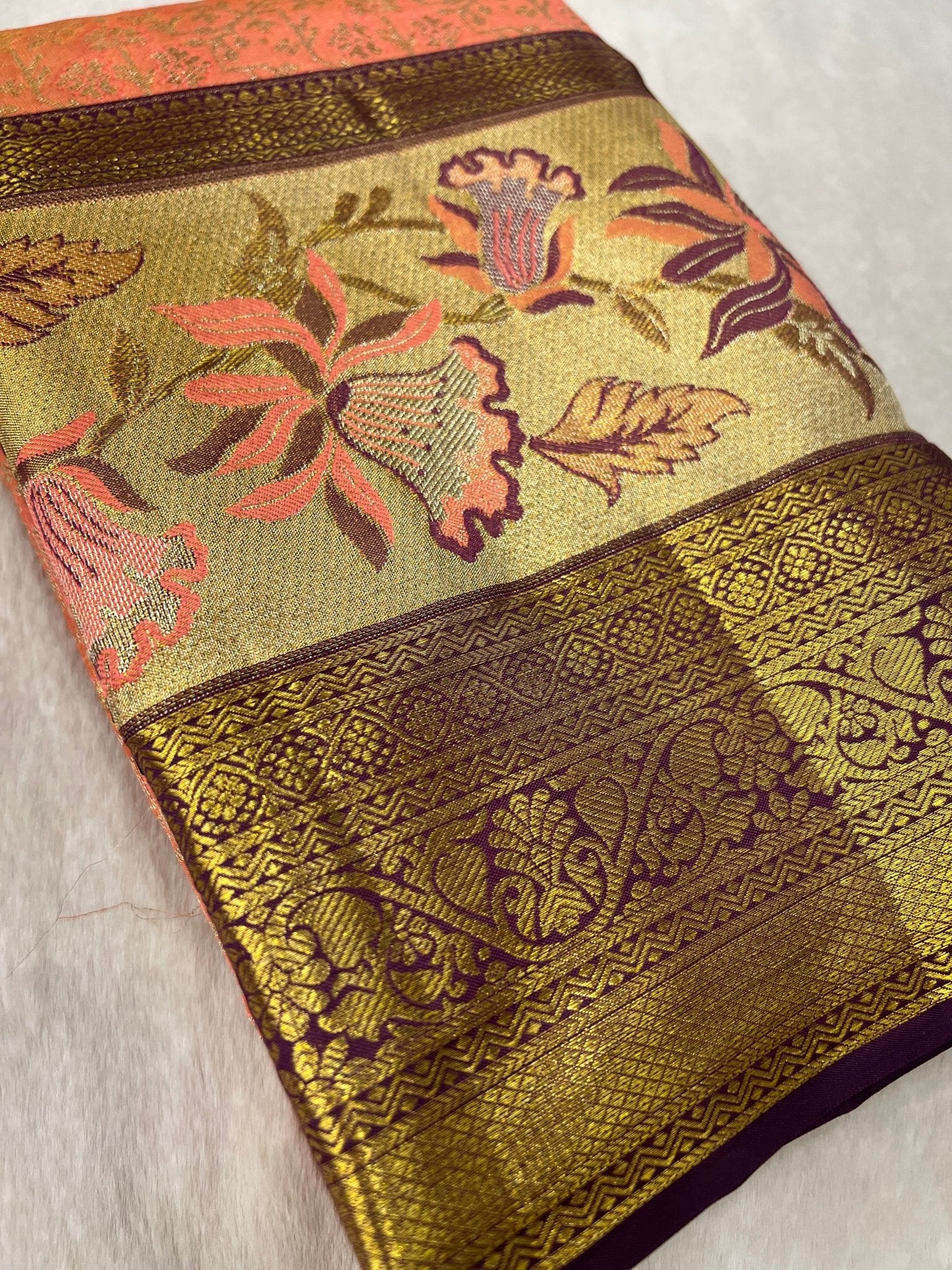 Pure Bridal Tissue Silk Saree - Kanjeevaram Silk Mandir