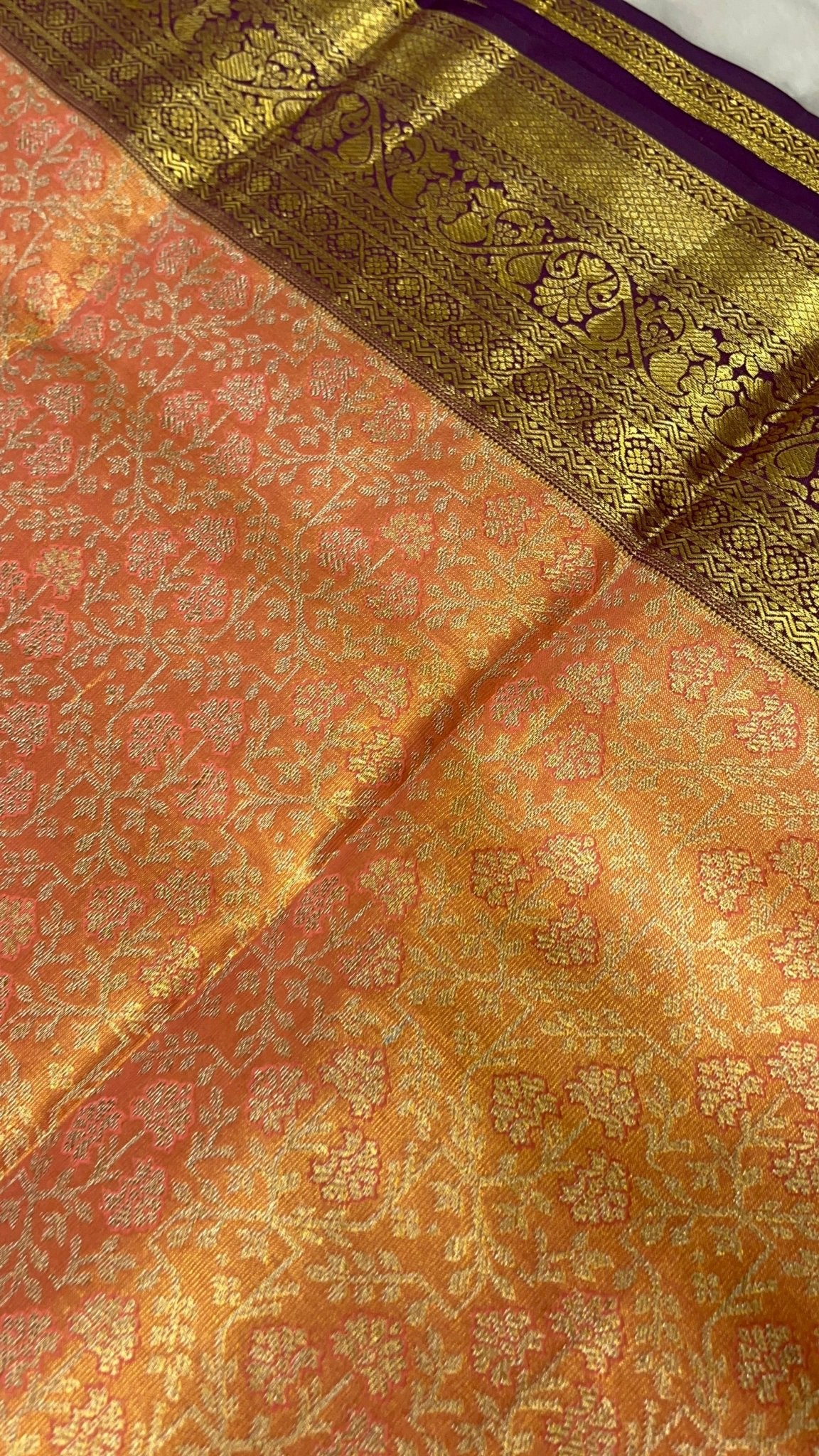 Pure Bridal Tissue Silk Saree - Kanjeevaram Silk Mandir