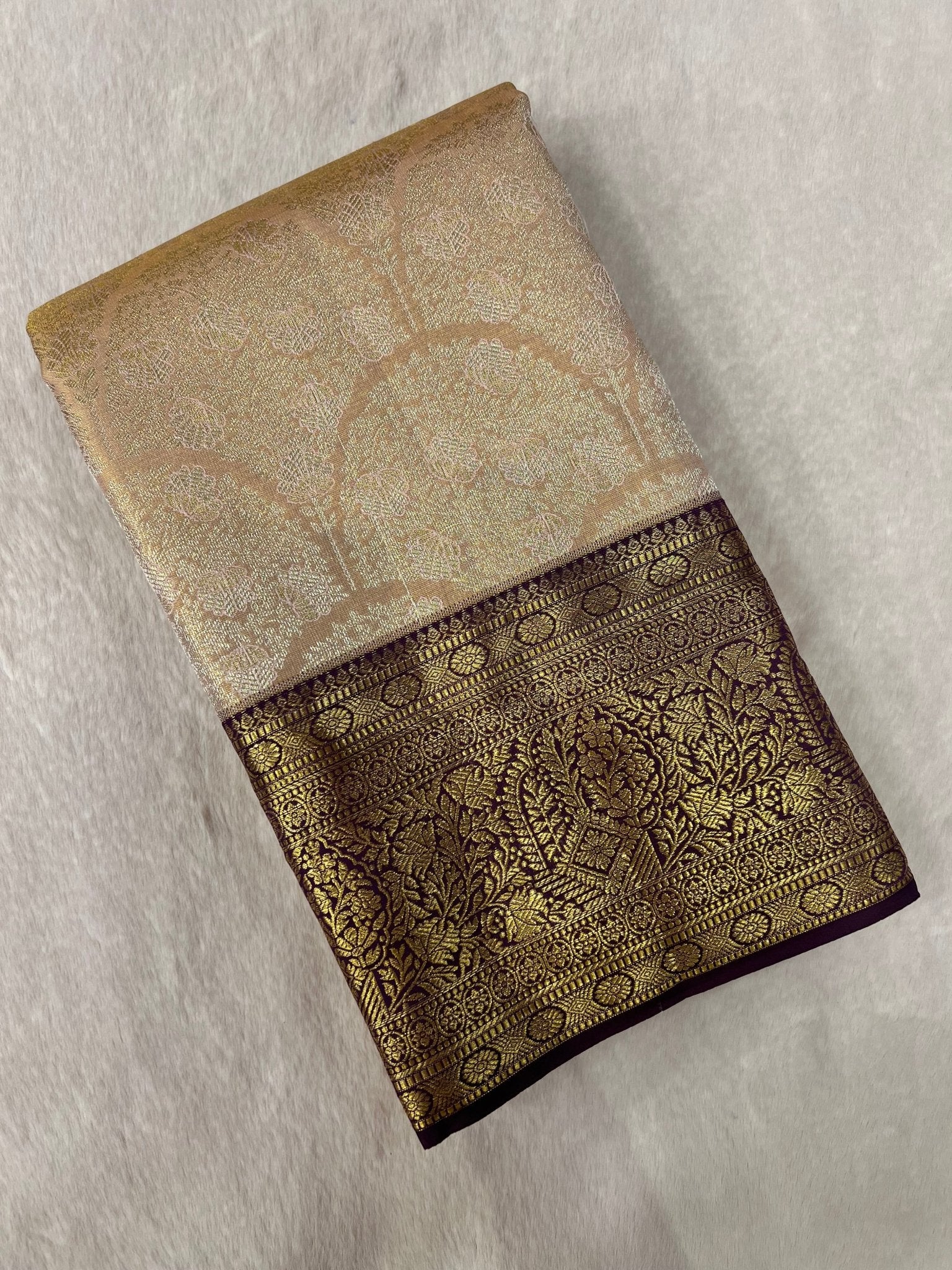 Pure Bridal Tissue Silk Saree - Kanjeevaram Silk Mandir