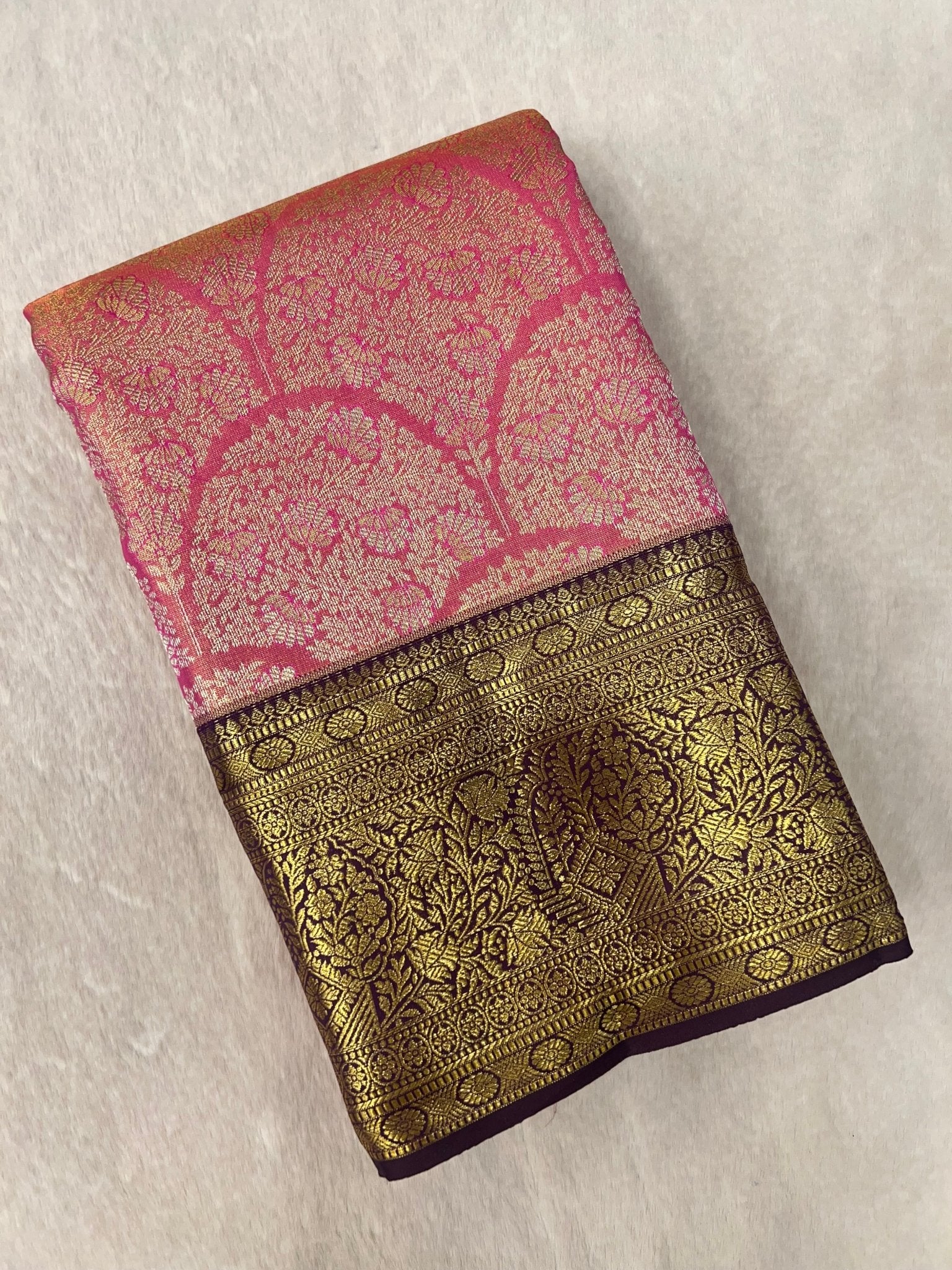 Pure Bridal Tissue Silk Saree - Kanjeevaram Silk Mandir