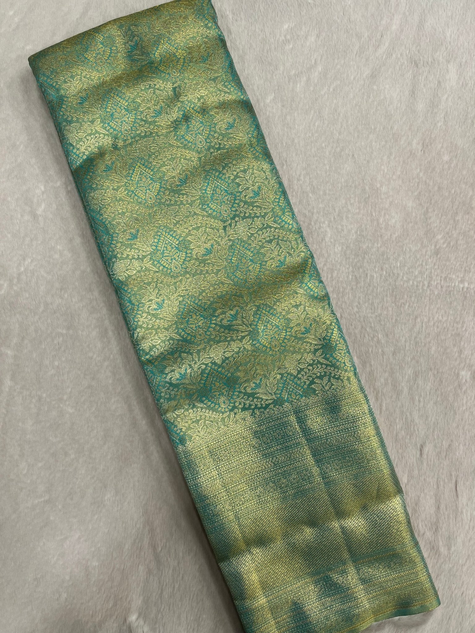 Pure Bridal Tissue Silk Saree - Kanjeevaram Silk Mandir
