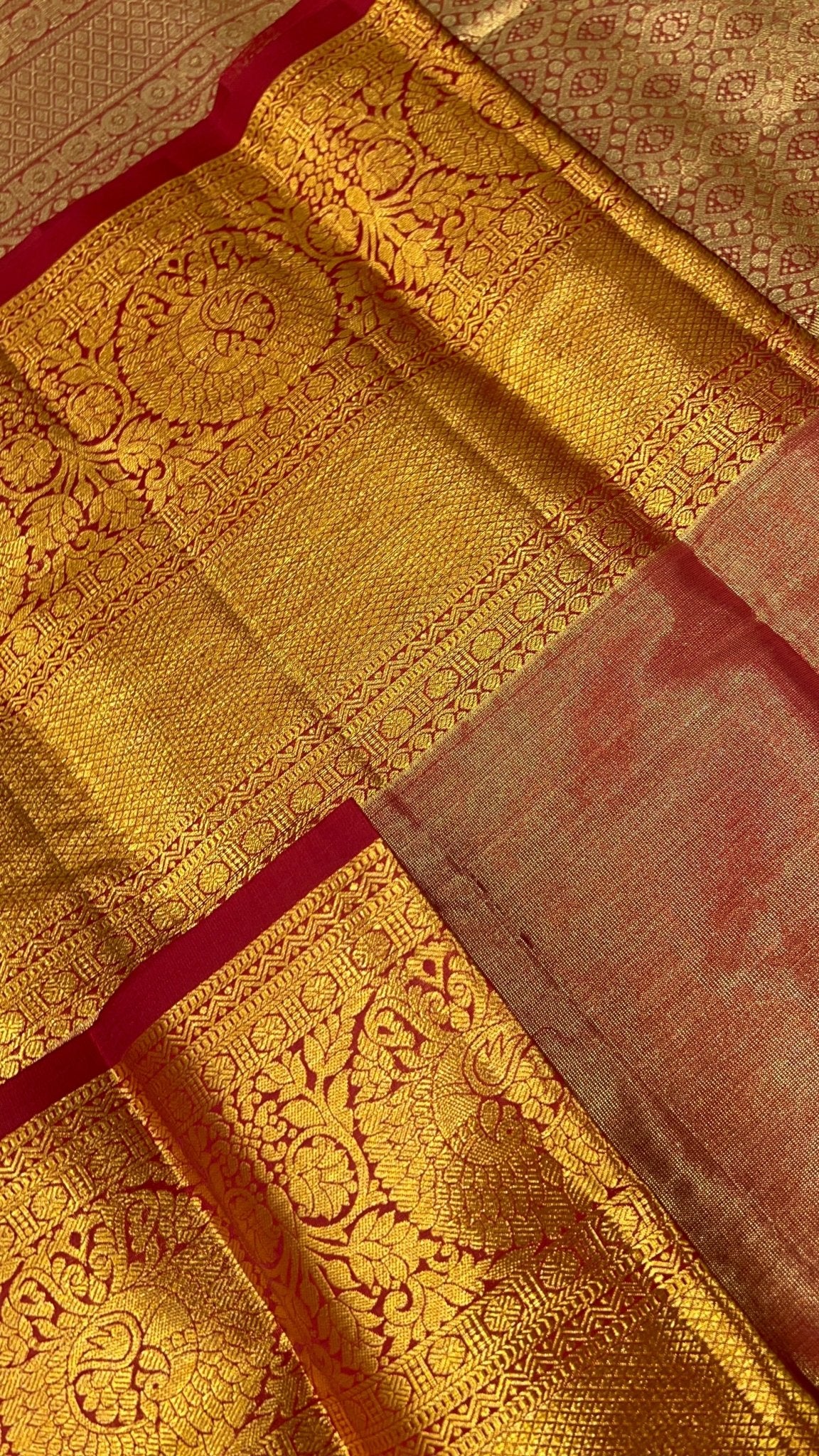 Pure Bridal Tissue Silk Saree - Kanjeevaram Silk Mandir