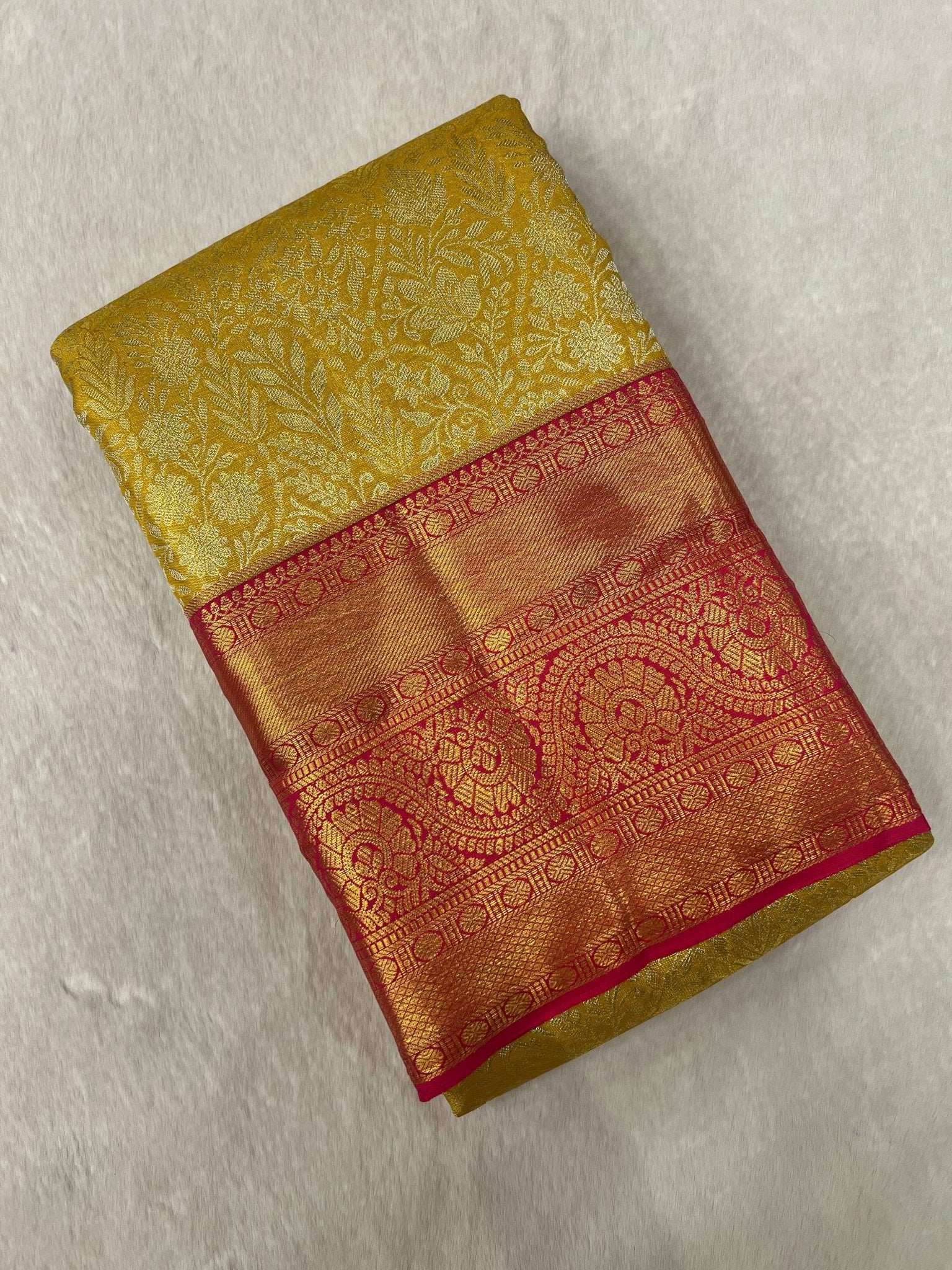 Pure Bridal Tissue Silk Saree - Kanjeevaram Silk Mandir
