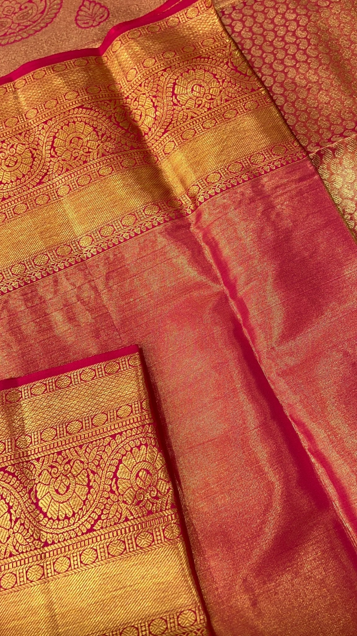 Pure Bridal Tissue Silk Saree - Kanjeevaram Silk Mandir