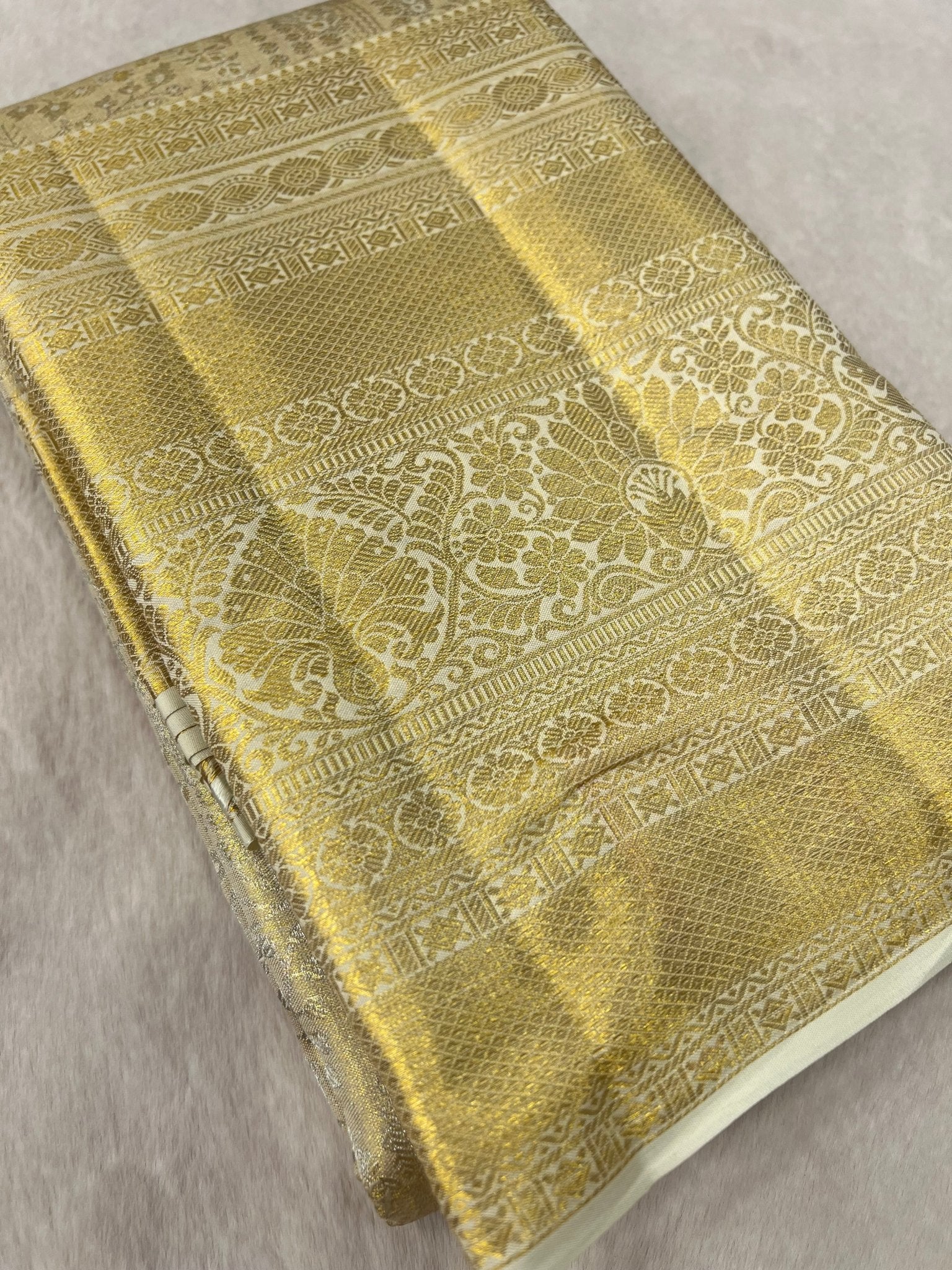 Pure Bridal Tissue Silk Saree - Kanjeevaram Silk Mandir