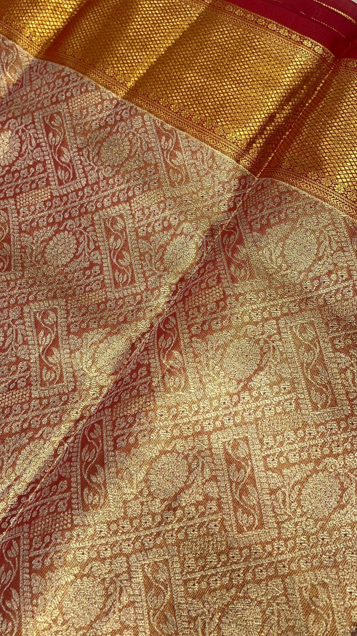 Pure Bridal Tissue Silk Saree - Kanjeevaram Silk Mandir