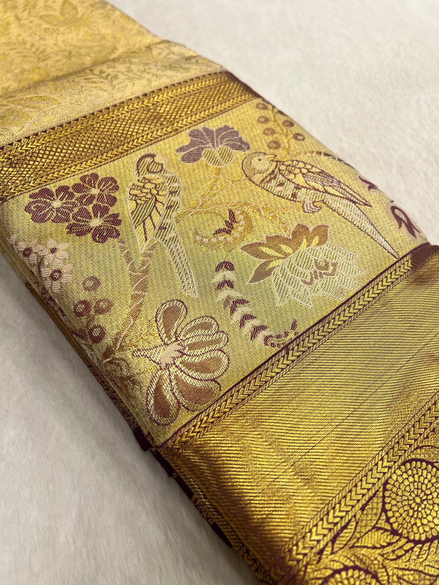 Pure Bridal Tissue Silk Saree - Kanjeevaram Silk Mandir