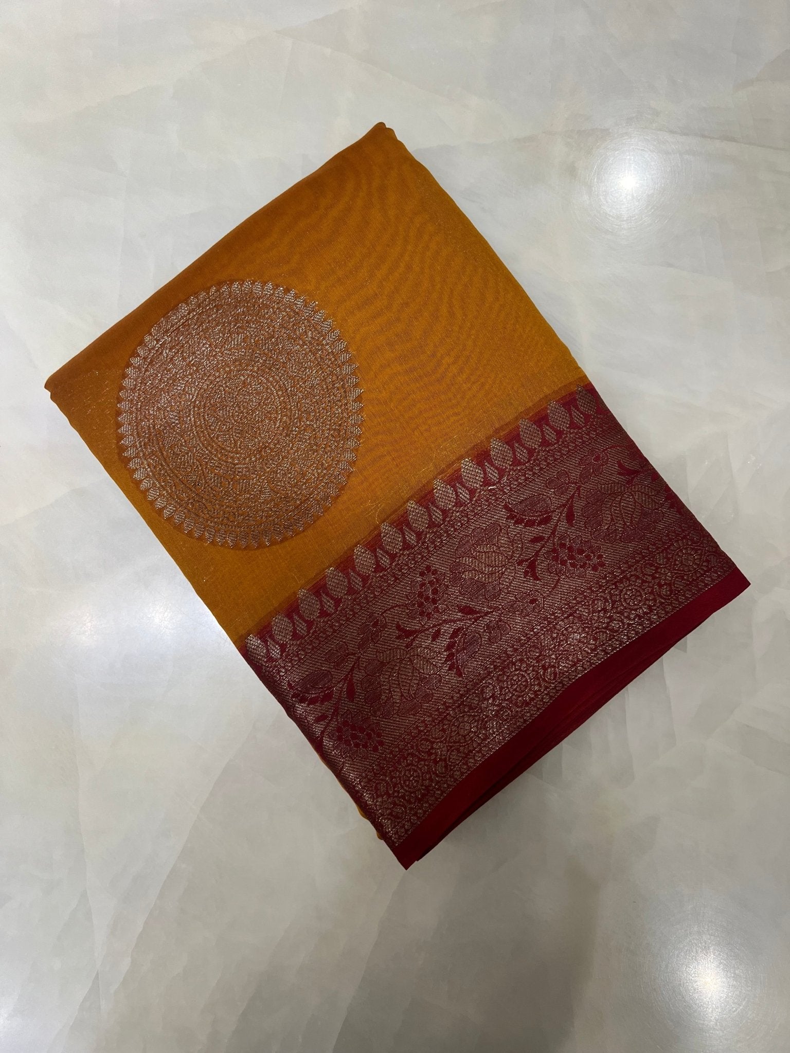 Pure Chanderi Saree - Kanjeevaram Silk Mandir
