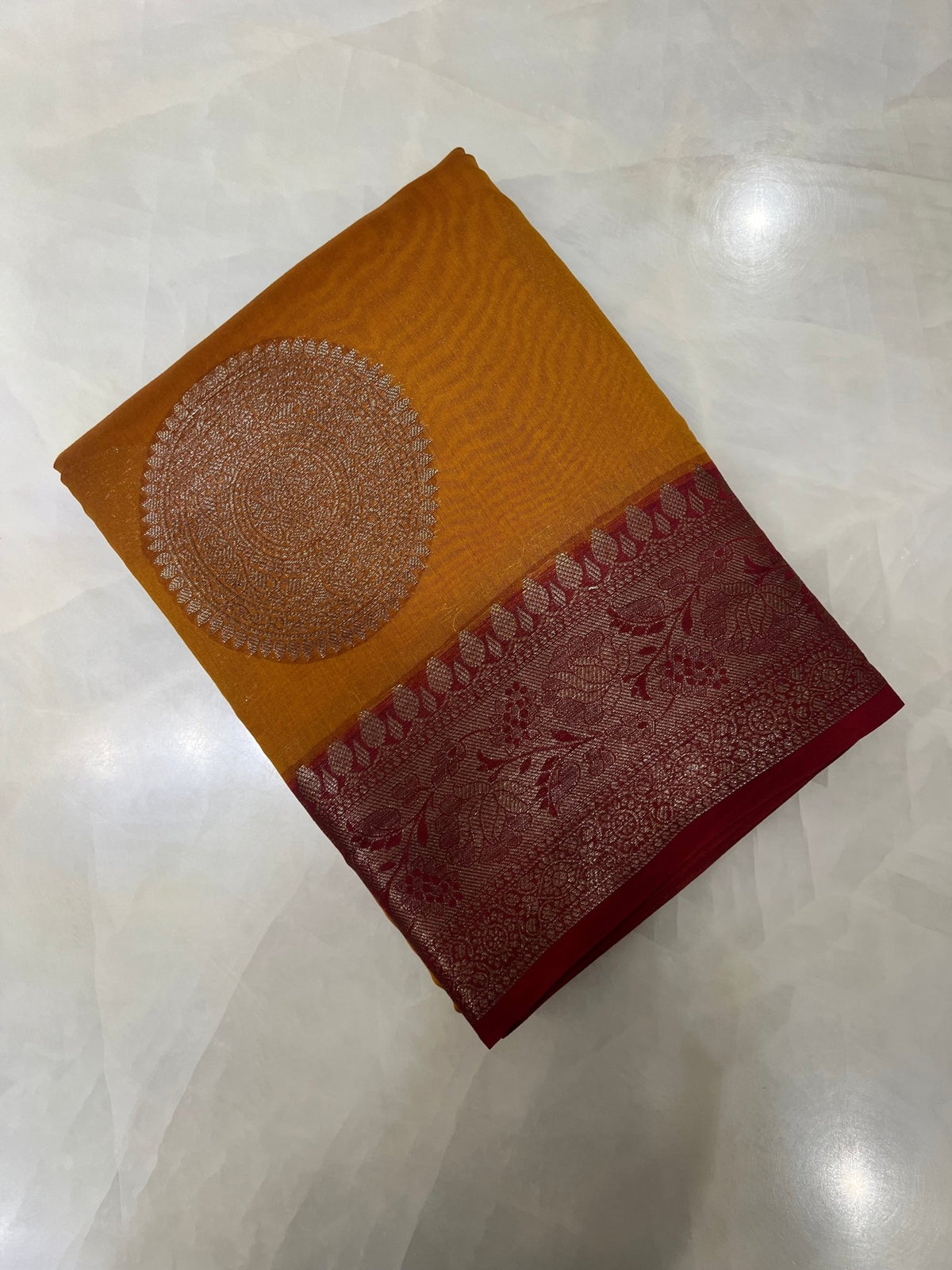 Pure Chanderi Saree - Kanjeevaram Silk Mandir