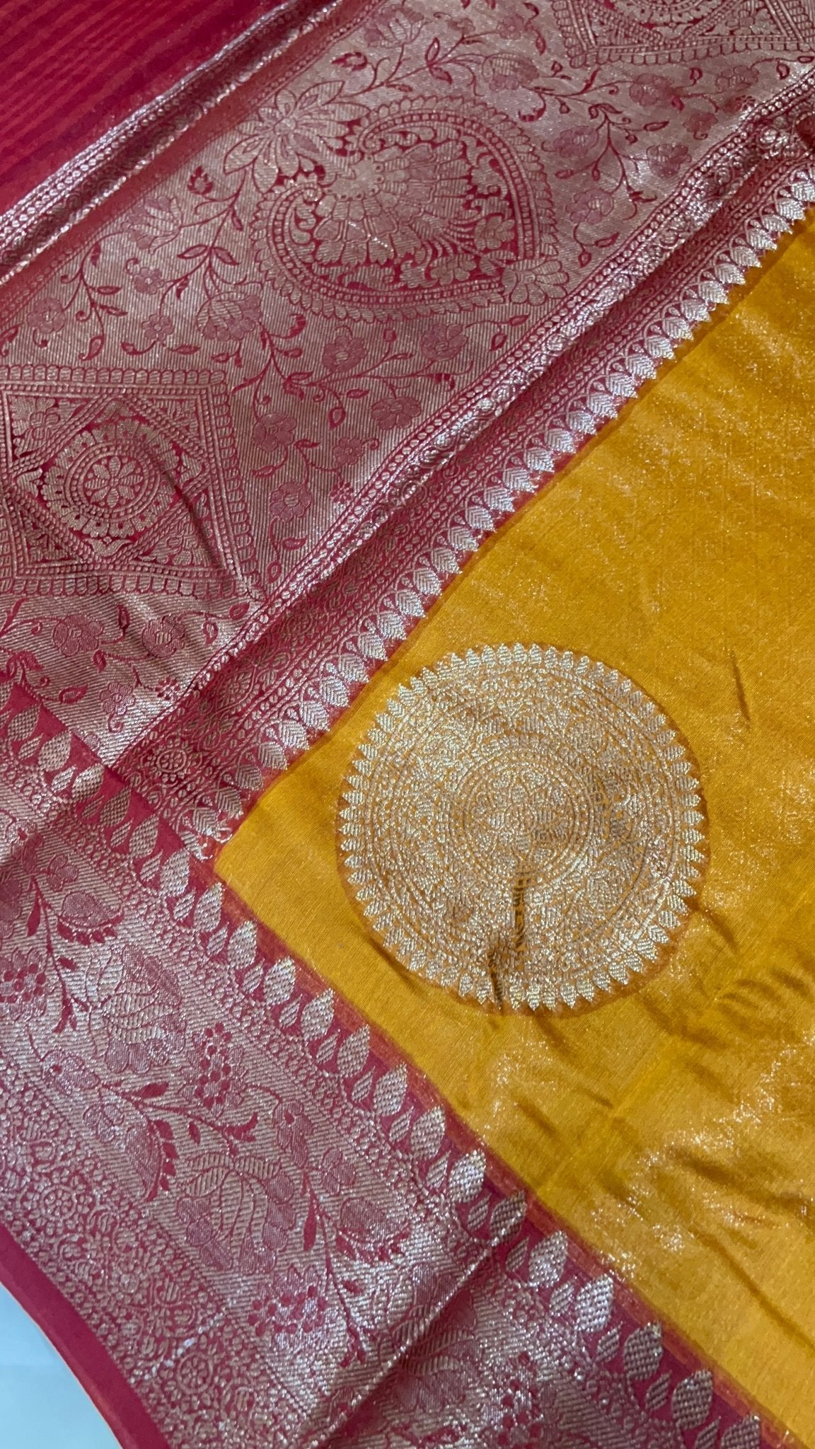 Pure Chanderi Saree - Kanjeevaram Silk Mandir