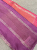 Pure Chinnon Dual Tone Saree - Kanjeevaram Silk Mandir