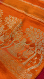 Pure Chinnon Dual Tone Saree - Kanjeevaram Silk Mandir
