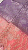 Pure chinnon dual tone saree - Kanjeevaram Silk Mandir