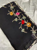 Pure Chinnon organza saree - Kanjeevaram Silk Mandir