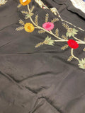 Pure Chinnon organza saree - Kanjeevaram Silk Mandir