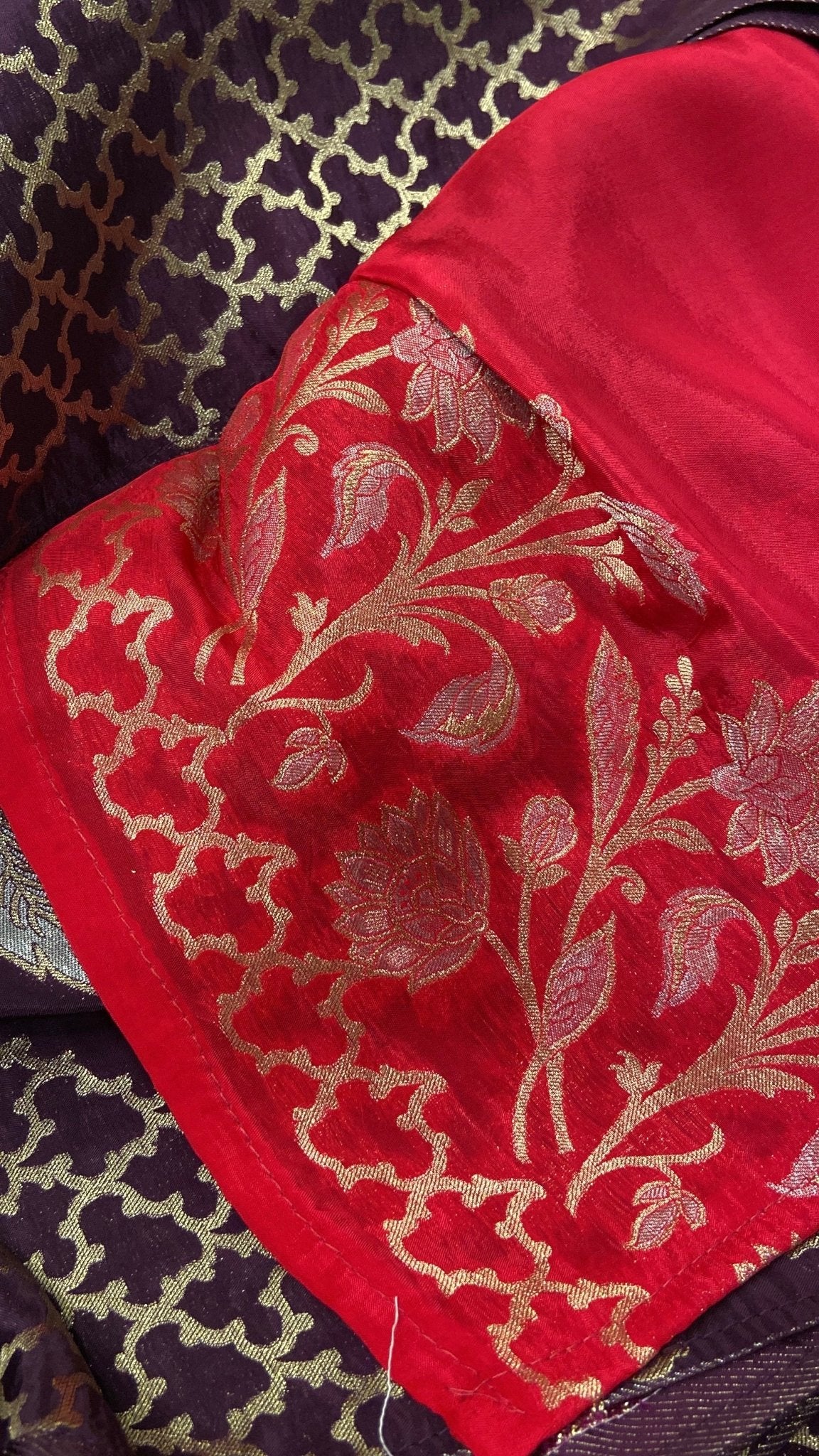 Pure Chinnon Saree - Kanjeevaram Silk Mandir