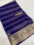 Pure Chinnon Saree - Kanjeevaram Silk Mandir