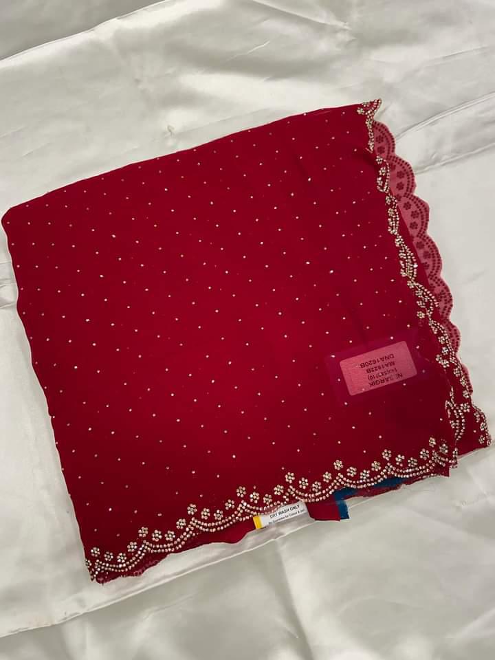 Pure Chinnon Saree💓 - Kanjeevaram Silk Mandir