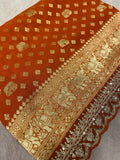 Pure Chinnon Saree - Kanjeevaram Silk Mandir
